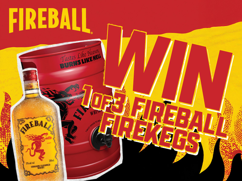 Win 1 of 3 Fireball Firekegs